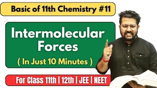 Intermolecular Forces  States of Matter  Basic of Class 11 Chemistry JEE  NEET [upl. by Anasiul]