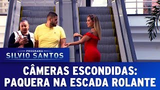 Paquera na Escada Rolante  Love Escalator Prank  Câmeras Escondidas 110617 [upl. by Neerual66]