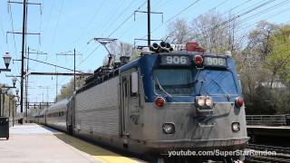 Easter Day Railfanning at Metuchen Station with plenty of Horn Action [upl. by Eimac419]