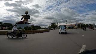 ទិដ្ឋភាពដងផ្លូវ  Driving Tour Battambang Province  Road Trip Battambang City 00121 [upl. by Anselmo]