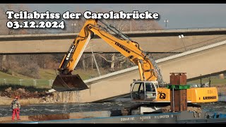 Aktuelles zur Carolabrücke Dresden  Teilabriss Teil 15 03122024 [upl. by Jamin]