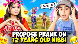 Proposed 12 Years Old Cute Girl Youtuber 😂❤️ But She Scammed Me 🤯  Free Fire India [upl. by Lucic]