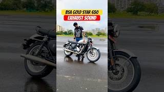 2024 BSA Gold Star 650 Exhaust Sound  BikeWale shorts bsagoldstar650 [upl. by Micheil]