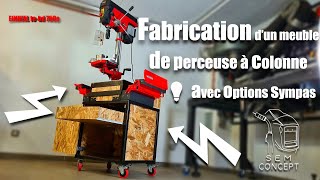 Fabrication dun meuble de perceuse à colonne pratique et optimisé [upl. by Kalila888]