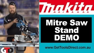 Makita Mitre Saw Stand amp The Makita 36v Slide Mitre Saw [upl. by Attenaz]