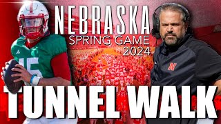 Nebraska Football Spring Game Tunnel Walk 2024 [upl. by Claman]