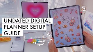 Undated Digital Planner Setup Guide  iPad Digital Planning [upl. by Culver]