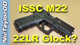 ISSC M22 LR Glock Pistol Clone Review [upl. by Pepe495]