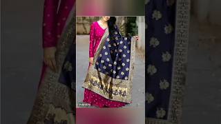 Taffeta silk designer gown with dupatta newcollection style fashion short [upl. by Areip]