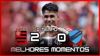 FLAMENGO X BOLIVAR MELHORES MOMENTOS 1º TEMPO LIBERTADORES 2024 OITAVAS DE FINAL GOLS [upl. by Nester]