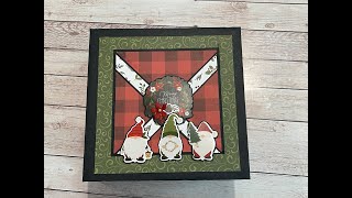 GNOME FOR CHRISTMAS MINI ALBUM SHELLIE GEIGLE JS HOBBIES AND CRAFTS [upl. by Kally702]