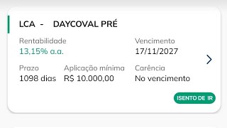 LCA 1315 CDI  Melhores Investimentos da renda da RENDA FIXA isentos de imposto de renda [upl. by Brian]