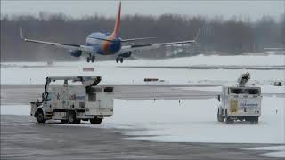 ROCHESTER INTERNATIONAL AIRPORT WINTER STORM [upl. by Nath]