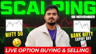 Intraday Trading  BANKNIFTY Expiry Scalping  6 Nov  Option Buying  selling [upl. by Noitsirhc671]