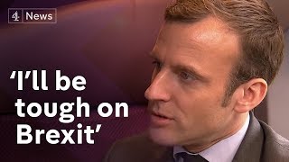 Emmanuel Macron interview English Getting “tough” on Brexit [upl. by Animsaj]