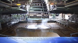 SLS RS25 Engine Aborted Test 12 December 2018 [upl. by Germana]