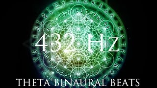 DEEP Theta Binaural Beats ➤ LET GO of Fear Overthinking amp Worries ➤ 432Hz Deep Relaxation [upl. by Nanda]