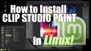 How to install Clip Studio Paint on Linux [upl. by Adnauqal127]