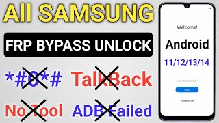 SAMSUNG FRP BYPASS 2024 ANDROID 121314 Latest Security Frp Lock Removal  Google Lock Remove 2024 [upl. by Nomled]