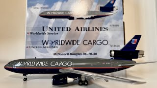 UNBOXING and REVIEW Inflight 200 United Dc1030 “Worldwide Cargo” reg N1852U  IF103033 [upl. by Thirzi]