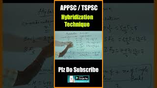 TSPSC  APPSC  HYBRIDIZATION Technigue  Raju Sir Classes [upl. by Montagu377]