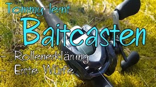 Baitcasten für Anfänger Baitcast erste Würfe [upl. by Haida]