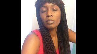 Sisterlocks Nicki Minaj  Cleopatra Inspired Hair Style Loc Petal Bangs [upl. by Mccourt902]