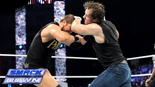 Dean Ambrose vs Curtis Axel SmackDown January 02 2015 [upl. by Eelidnarb91]