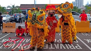 Traditional Lion Dance went to play pool with Choy San Yeh [upl. by Hermina]