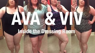 Inside the Dressing Room  Ava amp Viv Plus Size Fashion  Swimsuits amp Tankinis [upl. by Dinnie]