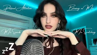 Beebee ASMR Blowing on Mic Compilation  Personal Attention Mouth Sounds Mic Scratching Up Close [upl. by Ylhsa726]