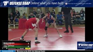 Mat 2 77 Devin Bobzien California Vs Cole Gentsch Illinois [upl. by Niamert]