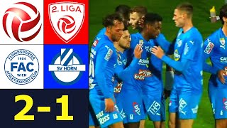 Floridsdorfer AC vs SV Horn  2 Liga Highlights 202223 [upl. by Alistair]