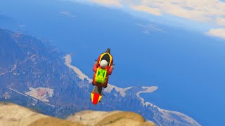 CRAZY BIKE FLYING GTA 5 Stunting for Dummies [upl. by Elcarim]