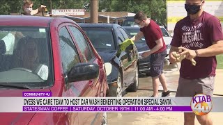 Dyess We Care Team to host Car Wash benefiting Operation Special Santa [upl. by Brenn]