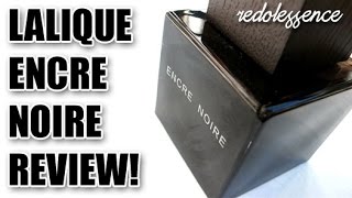 Encre Noire by Lalique Fragrance  Cologne Review [upl. by Sanbo]