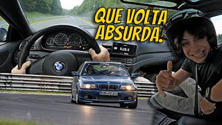 Levei um INSCRITO de carona e bati meu RECORDE em Nürbugring 😱 BTG 838 BMW 330ci e46 [upl. by Lesab]