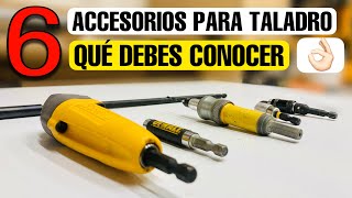 6 ACCESORIOS PARA TALADRO QUE TIENES QUE CONOCER [upl. by Fen512]