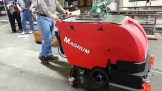 Factory Cats MAGNUM Walk Behind Floor Scrubber [upl. by Kylander]