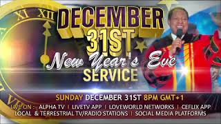 Its the GLOBAL NEW YEARS EVE SERVICE WITH PASTOR CHRIS DECEMBER 31st NIGHT SERVICE [upl. by Kiefer]