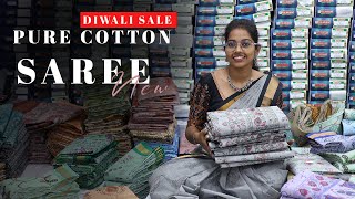 ✨💕New pure cotton saree ✨💕  Diwali sale Limited sale  saree elampillai [upl. by Anieral]