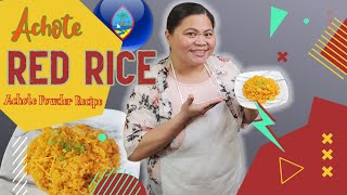 Achote Red Rice  Achote Powder Recipe [upl. by Lareneg]