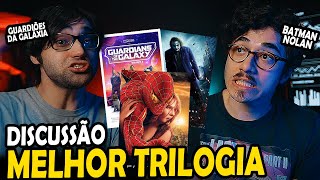 BATMAN NOLAN ou GUARDIÕES DA GALÁXIA DISCUSSÃO MELHOR TRILOGIA DC e MARVEL [upl. by Annaitat]