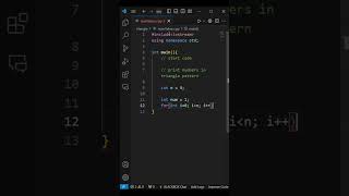 Number Triangle Pattern in C  FlashCoding compilation coding [upl. by Hobbs]