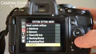 How to set AEL AFL on a Nikon D5100  D5200 D5300 [upl. by Eniortna]