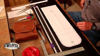 Making a Leather Purse Chapter 1 Creating a Pattern for a Leather Purse [upl. by Gorski]