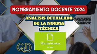 NORMA TÉCNICA 2024  ETAPA DESCENTRALIZADA [upl. by Frohne3]