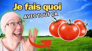 Toutes les recettes faites maison avec les tomates du jardin  idées mealprep food jardin [upl. by Lodie972]