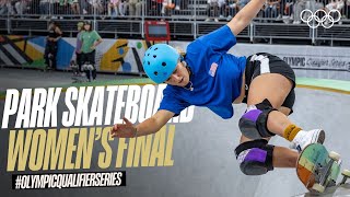 🇦🇺 ON TOP  Park Skateboarding Womens Final Highlights OlympicQualifierSeries [upl. by Bailie]