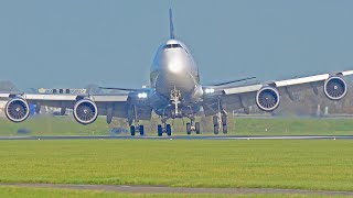 SPECTACULAR HEAVY STORM LANDINGS Winds up to 100kmh Amsterdam Schiphol Airport [upl. by Leighton]